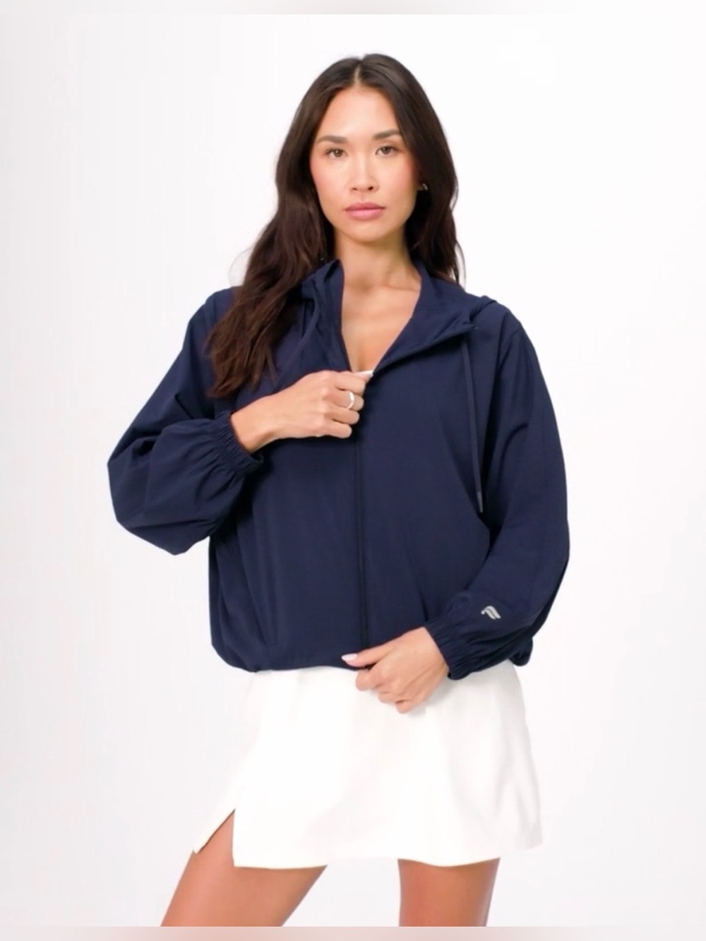 Fabletics All Day Jacket - deep navy - size L - NWT